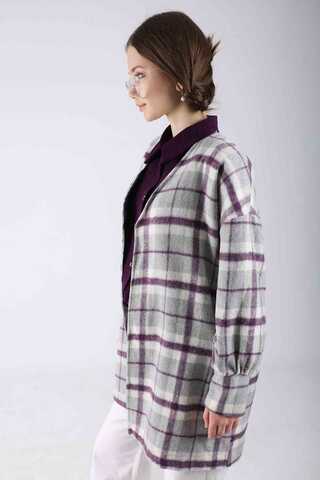 Plaid Jacket Purple - 4