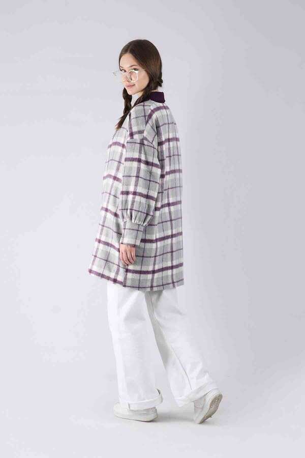 Plaid Jacket Purple - 5