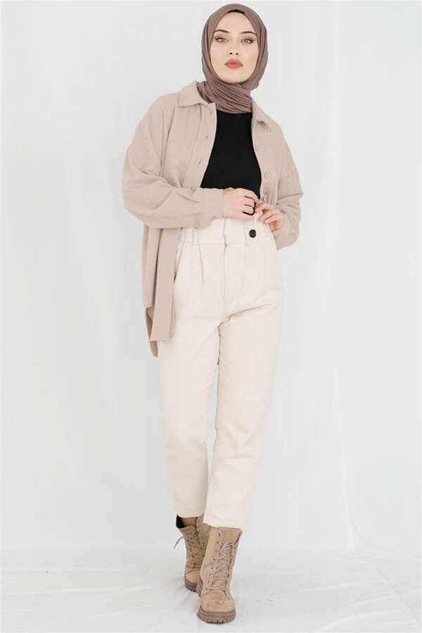 Plain Lumberjack Shirt Mink - 3