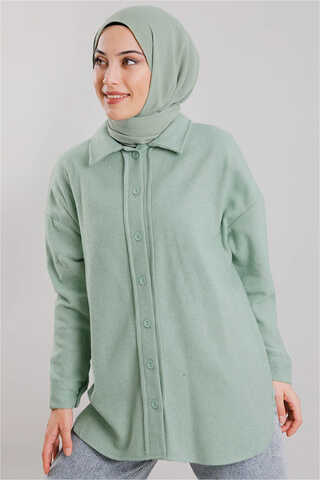 Plain Lumberjack Shirt Mint - 1