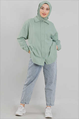 Plain Lumberjack Shirt Mint - 2