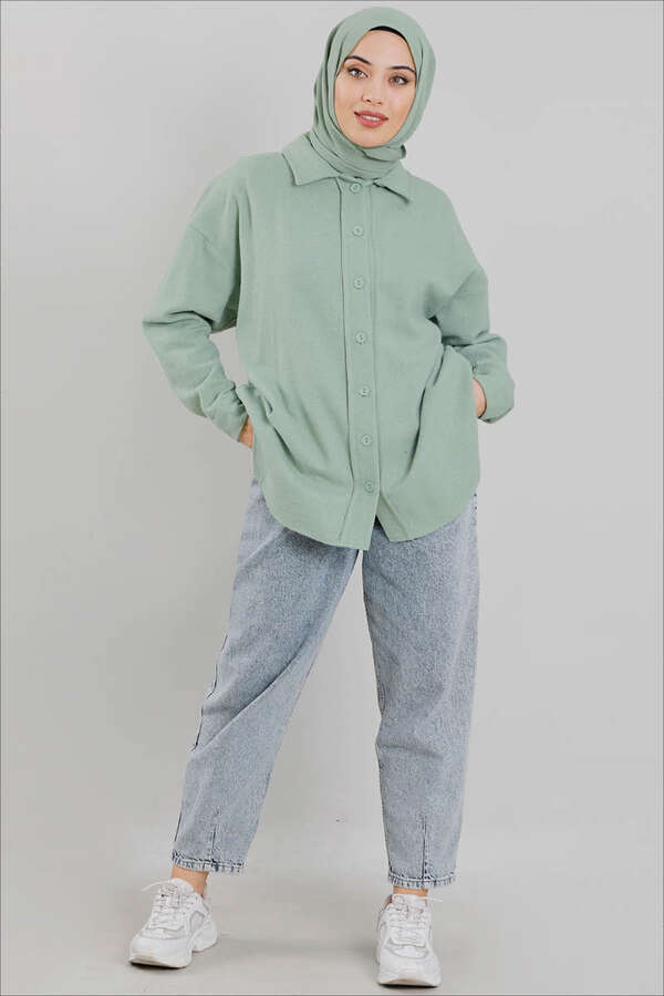 Plain Lumberjack Shirt Mint - 2