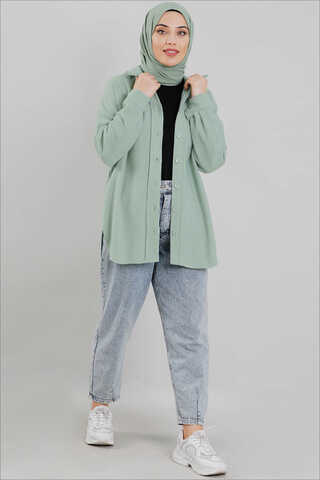 Plain Lumberjack Shirt Mint - 3