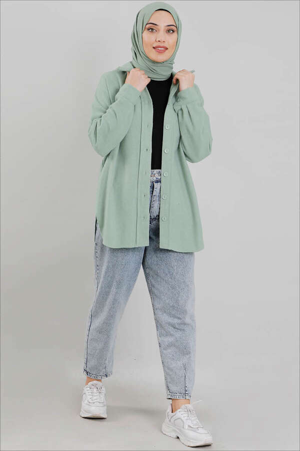 Plain Lumberjack Shirt Mint - 3