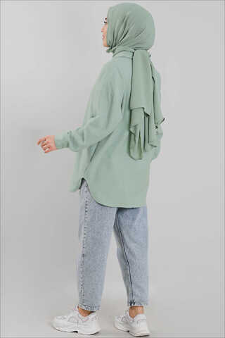 Plain Lumberjack Shirt Mint - 4