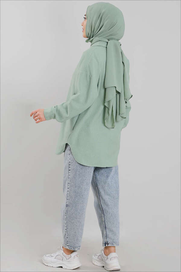 Plain Lumberjack Shirt Mint - 4