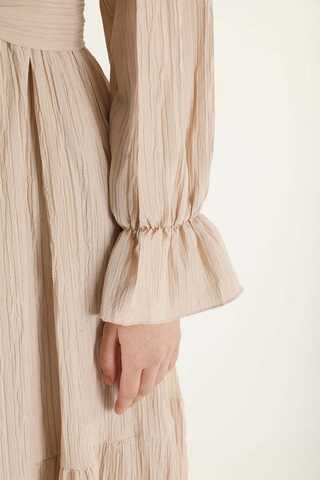 Pleated Dress Mink - 4