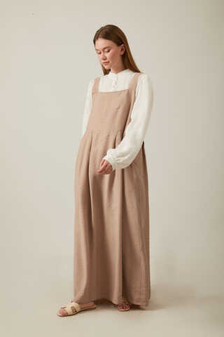 Pleated Modal Pinafore Vizon - 9