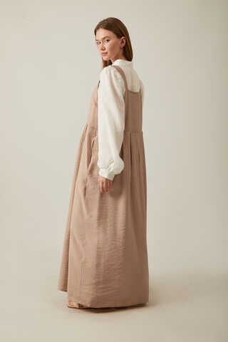 Pleated Modal Pinafore Vizon - 10