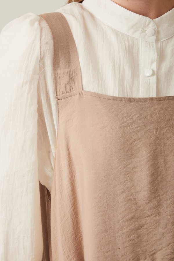 Pleated Modal Pinafore Vizon - 2