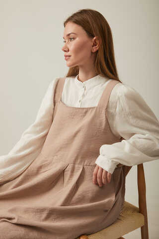 Pleated Modal Pinafore Vizon - 7