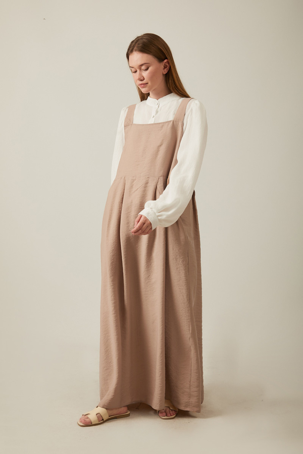 Pleated Modal Pinafore Vizon - 9