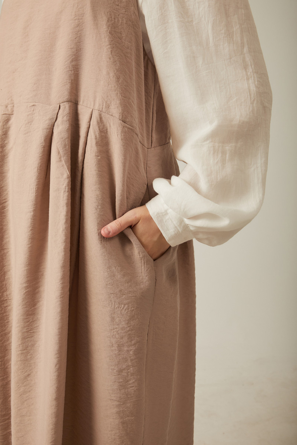 Pleated Modal Pinafore Vizon - 8