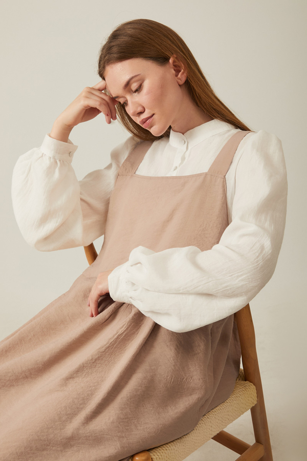 Pleated Modal Pinafore Vizon - 6