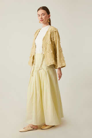 Pleated Skirt Butter Yellow - 5