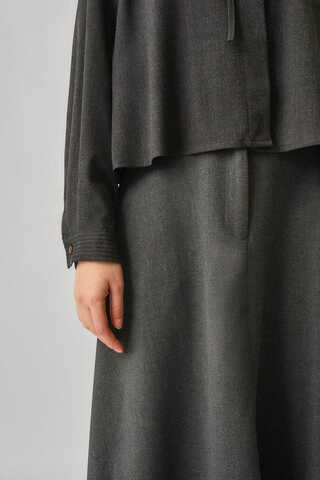 Pleated Stitch Shirt Anthracite - 5