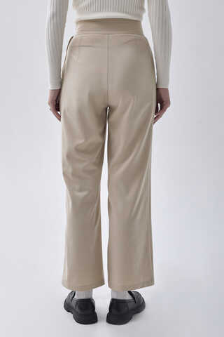 Pleated Waistband Trousers Stone - 7