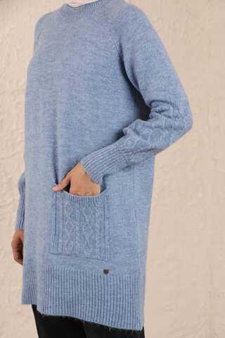 Pocket Sweater Blue - 5
