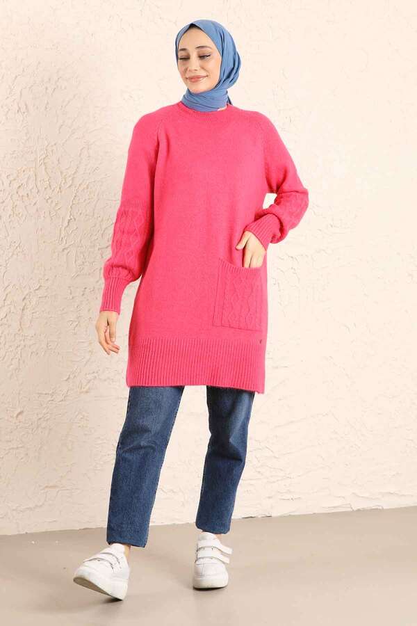 Pocket Sweater Pink - 3