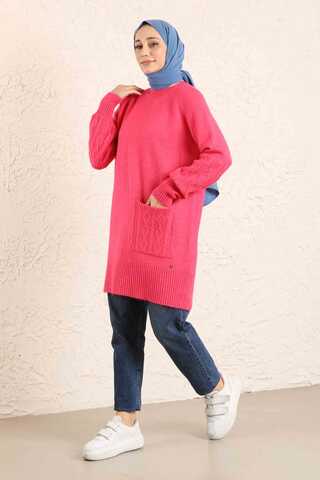 Pocket Sweater Pink - 1