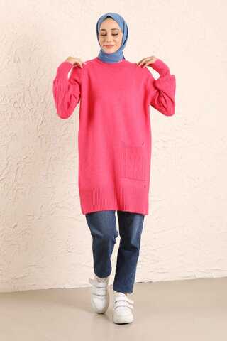 Pocket Sweater Pink - 4