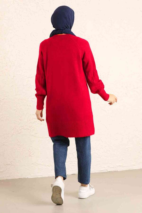 Pocket Sweater Red - 5