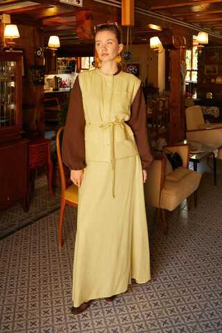 Cepli Viscon Keten Takım Sarı - 3