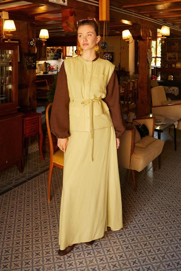 Cepli Viscon Keten Takım Sarı - 3