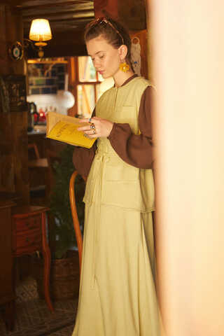 Cepli Viscon Keten Takım Sarı - 7