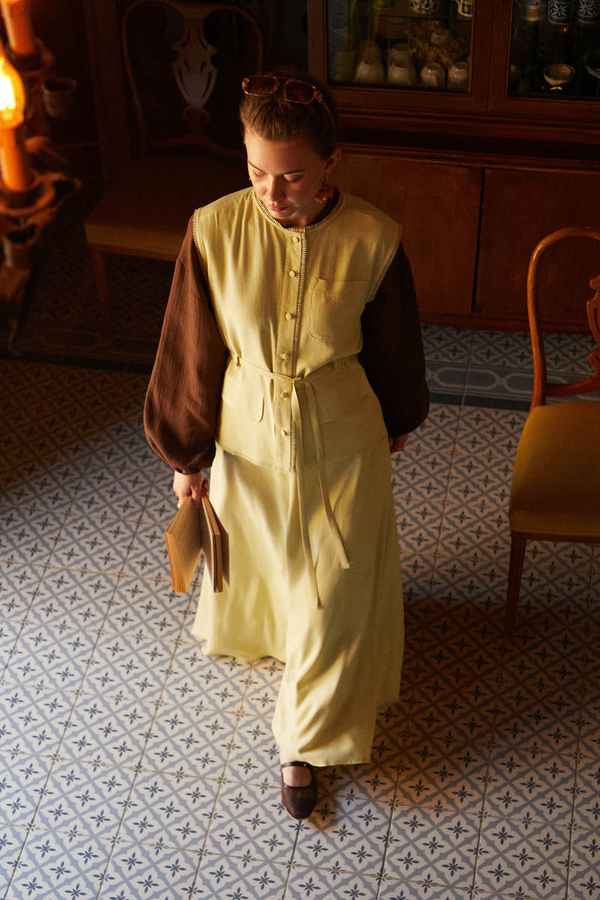 Cepli Viscon Keten Takım Sarı - 10