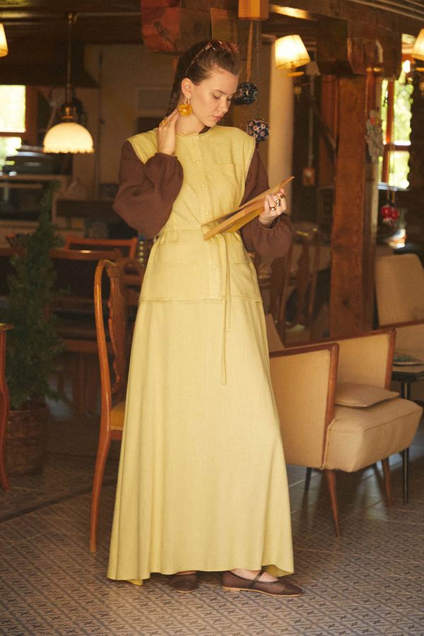 Cepli Viscon Keten Takım Sarı - 5