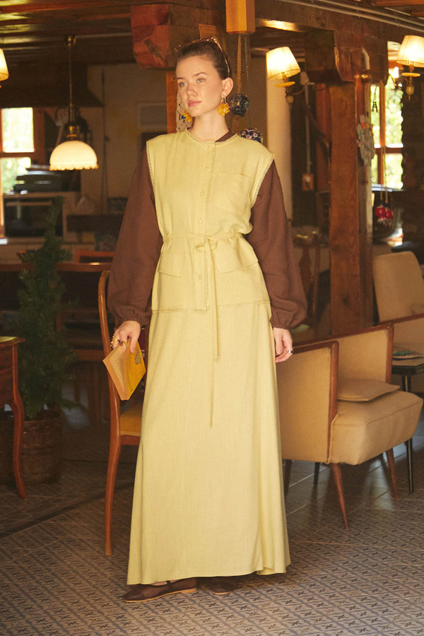 Cepli Viscon Keten Takım Sarı - 6