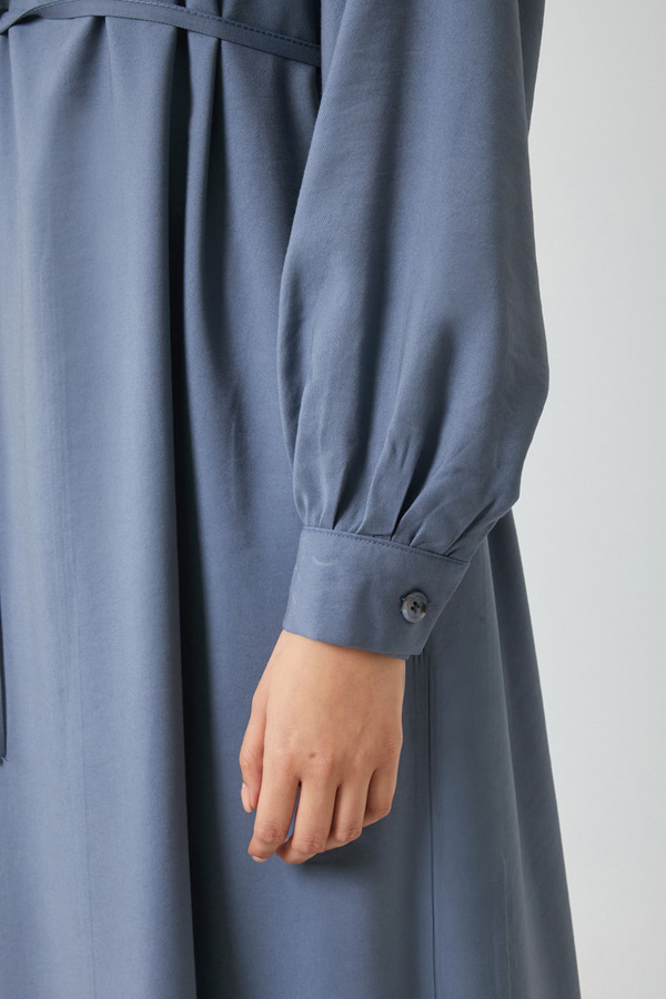 Polo Collar Dress Indigo - 8