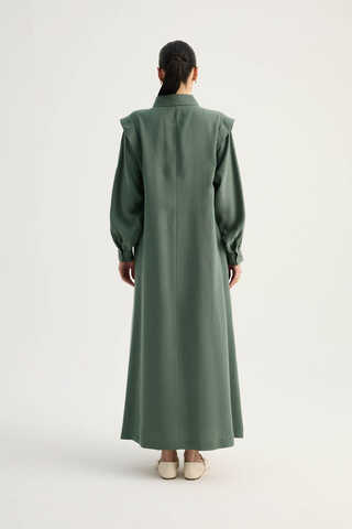 Polo Collar Dress Petrol - 10