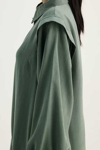 Polo Collar Dress Petrol - 8