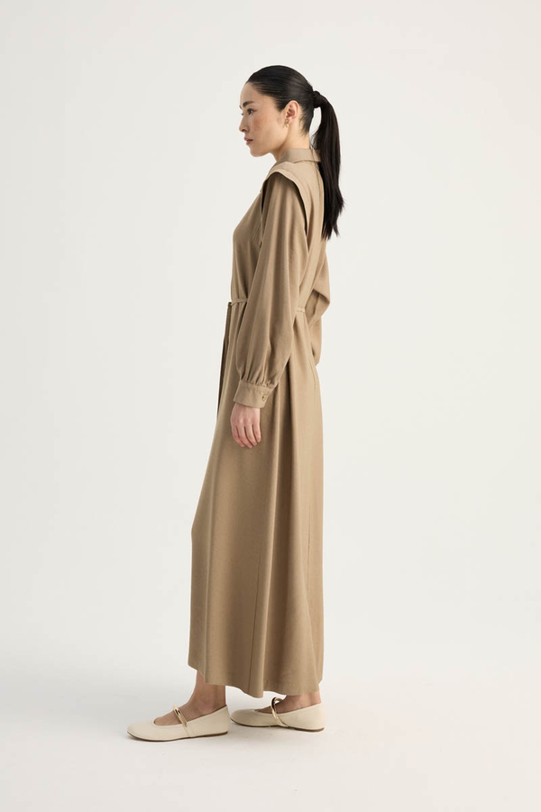 Polo Collar Dress Vizon - 7