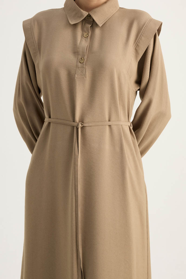 Polo Collar Dress Vizon - 2