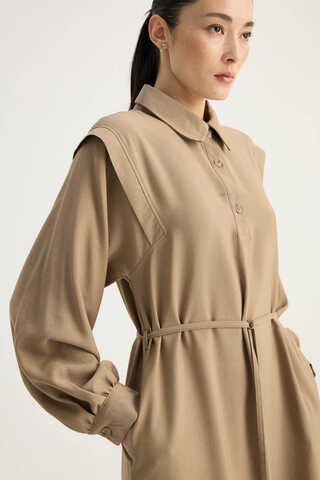 Polo Collar Dress Vizon - 9