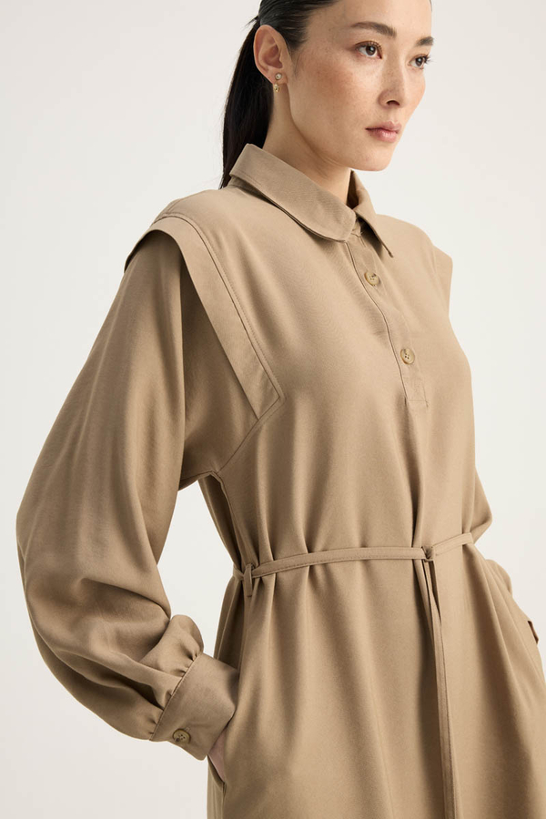 Polo Collar Dress Vizon - 9