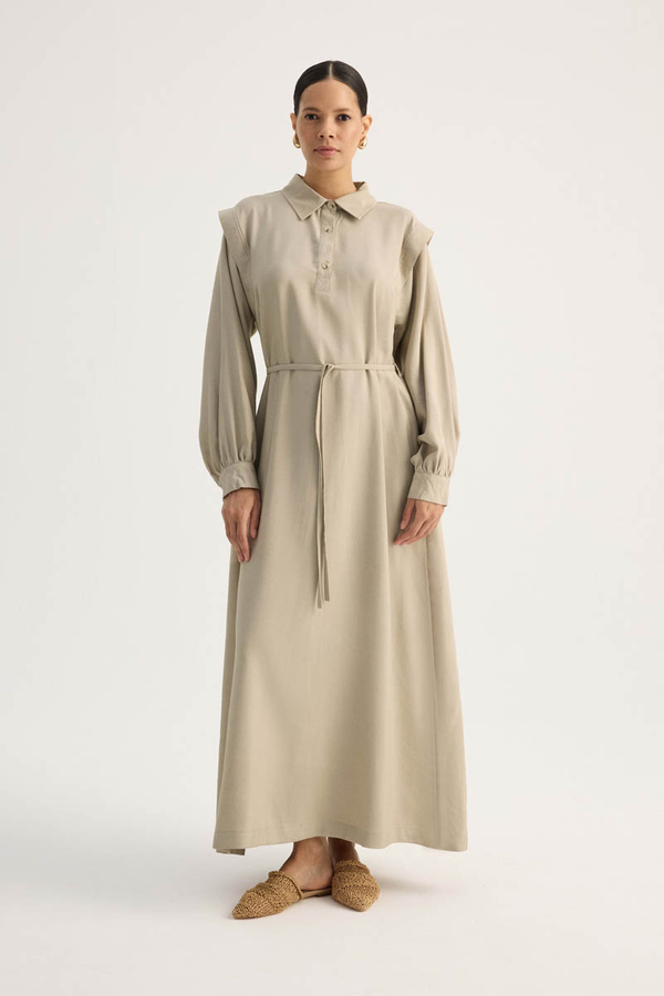 Polo Yaka Elbise Taş - 5