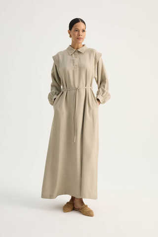 Polo Yaka Elbise Taş - 8