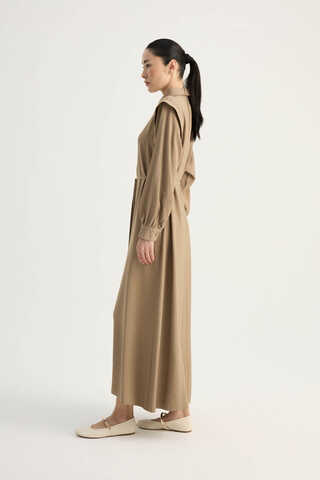 Polo Yaka Elbise Vizon - 7