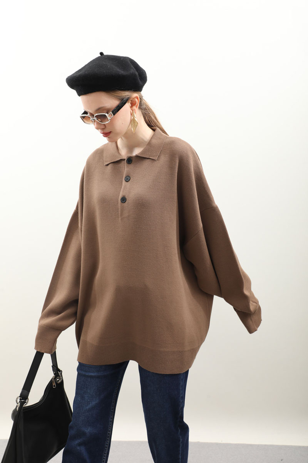 Polo Yaka Uzun Kazak Taba - 2