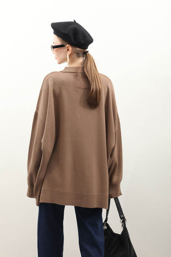 Polo Yaka Uzun Kazak Taba - 6