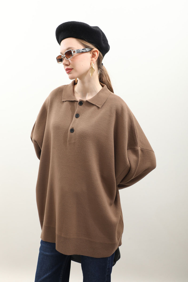 Polo Yaka Uzun Kazak Taba - 1