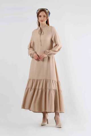 Pomegranate Belted Dress Mink - 1