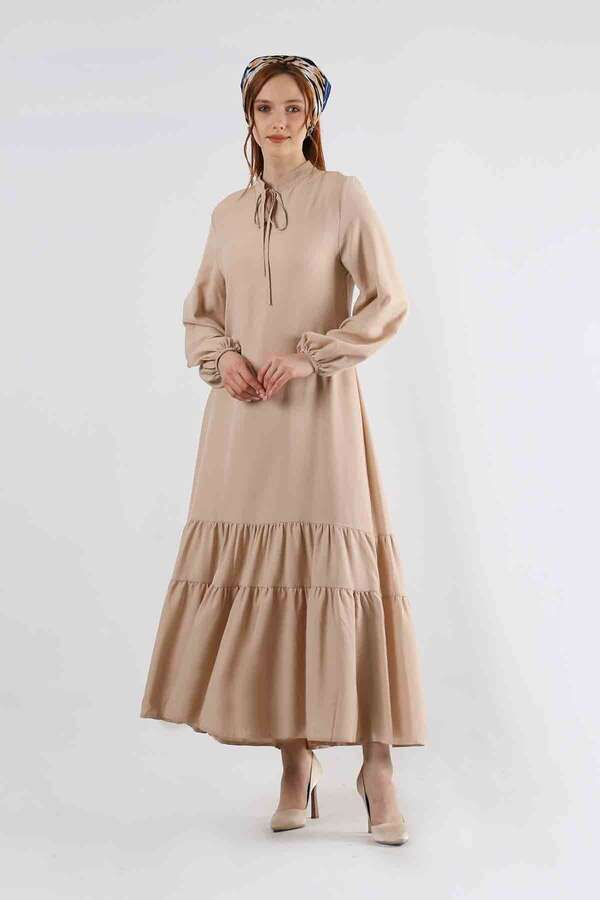 Pomegranate Belted Dress Mink - 1