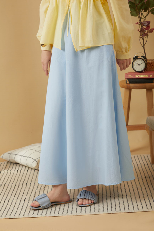 Poplin Etek Buz Mavisi - 4