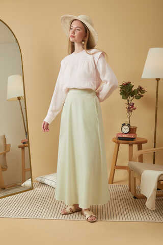 Poplin Skirt Butter Yellow - 2