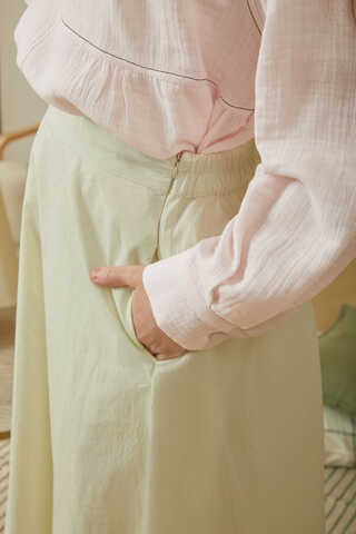 Poplin Skirt Butter Yellow - 3